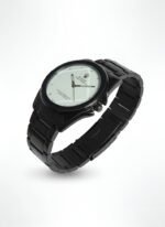 "Men’s Luxury Stainless Steel Quartz Wristwatch with White Dial – Classic Analog Watch with Gift Box" - Image 3