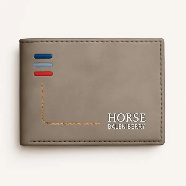 Stylish Grey Slim Wallet with Multiple Card Slots