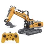 1:20 Scale 11-Channel RC Excavator Toy – Heavy Duty Construction Truck with Metal Shovel, 2.4GHz Remote Control, Rechargeable Battery - Image 2