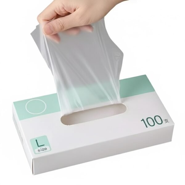 Disposable TPE Gloves Large Size 100 Pcs Box