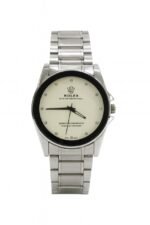 Men’s Luxury Stainless Steel Quartz Watch – White Dial, Elegant Business & Casual Wristwatch - Image 2